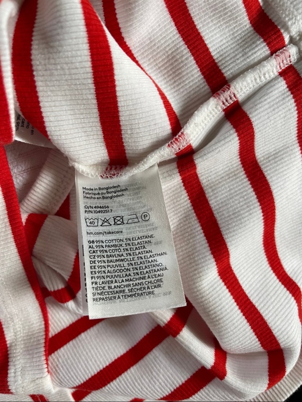 H&M Cropped Ribbed Tank Top - Picture 4 of 4